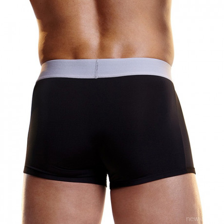 Черные мужские боксеры на широкой резинке из микрофибры M