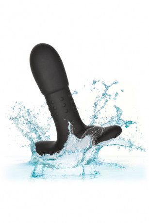 Анальный вибростимулятор с функцией ротации и управлением с браслета Beaded Probe