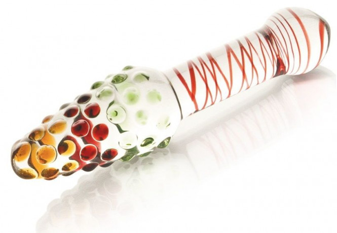 Двусторонний стеклянный фаллос