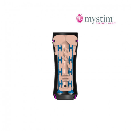 Мастурбатор-анус в тубе с электростимуляцией Mystim OPUS E