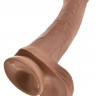 Фаллоимитатор с мошонкой на присоске гигант King Cock 13 Cock with Balls