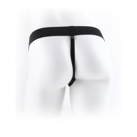 Большой полый вибрострапон с пультом 9 Vibrating Hollow Strap-On with Balls