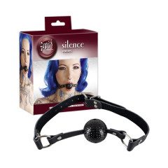 Классический кляп с черным шариком Knebel