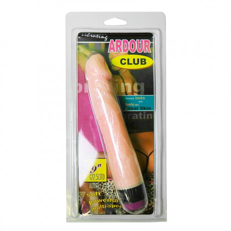 Вагинальный вибромассажер с рельефным рисунком Adour club