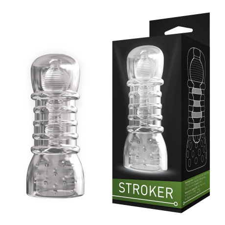 Прозрачный двухсторонний маструбатор STROKER номер 2 DD