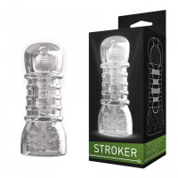 Прозрачный двухсторонний маструбатор STROKER номер 2 DD