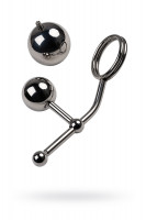 Бондажные стринги с двумя сменными шарами TOYFA Metal