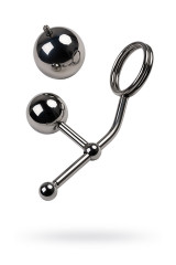 Бондажные стринги с двумя сменными шарами TOYFA Metal