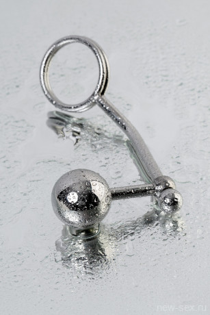 Бондажные стринги с двумя сменными шарами TOYFA Metal