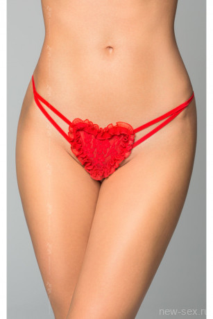 Стринги с открытым доступом Сердечко SoftLine Collection