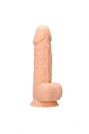 Реалистичный фаллоимитатор с ярко выраженной головкой из эластичного силикона Silicone Dildo With Balls