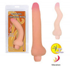 Гнущийся вибратор с мошонкой