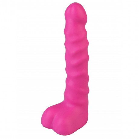 Анальный стимулятор в виде фаллоса с мошонкой