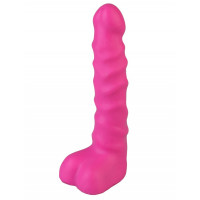 Анальный стимулятор в виде фаллоса с мошонкой