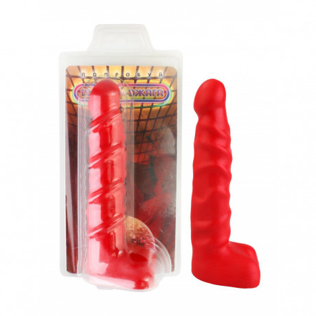 Анальный стимулятор в виде фаллоса с мошонкой