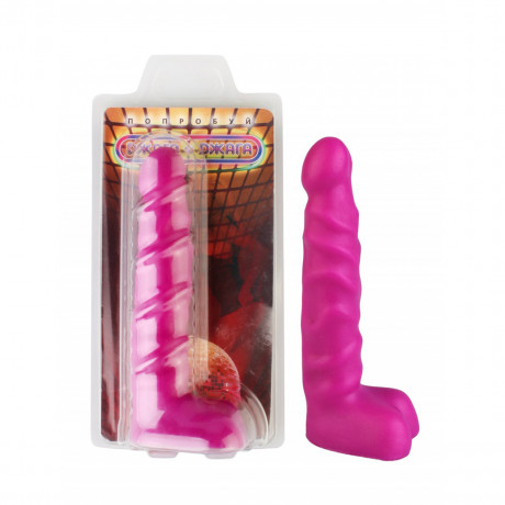 Анальный стимулятор в виде фаллоса с мошонкой