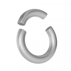 Гладкое стальное кольцо из двух половин соединяются при помощи магнитов 3