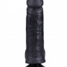 Фаллоимитатор реалистичной формы черного цвета с присоской