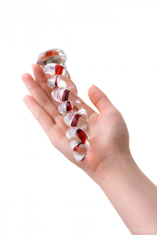 Стеклянный фаллос в виде косички