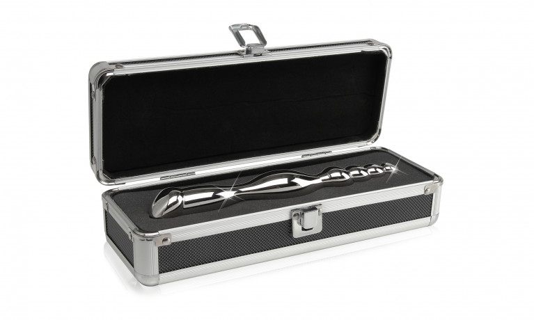 Двусторонний фаллоимитатор SLIM FAVE METAL WORX