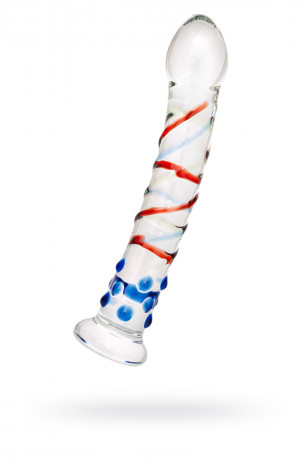 Стеклянный фаллос с различными стимуляторами