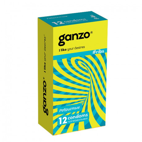 Презервативы GANZO ребристые