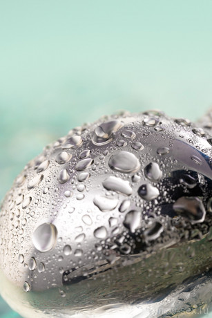 Металлический анальный стимулятор с шариками Metal by TOYFA