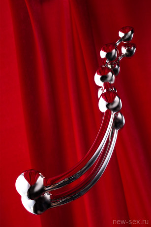 Металлический анальный стимулятор с шариками Metal by TOYFA