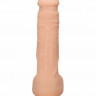 Высококачественный реалистичный фаллоимитатор с ярко выраженной головкой и мошонкой Silicone Dildo With Balls