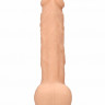 Высококачественный реалистичный фаллоимитатор с ярко выраженной головкой и мошонкой Silicone Dildo With Balls