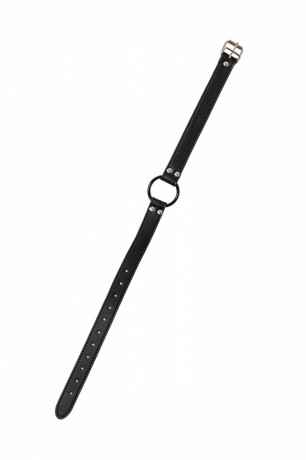 Стильный кляп-кольцо черного цвета Party Hard Modesty