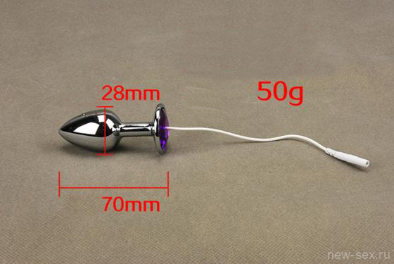 Анальная пробка-насадка для электростимуляции