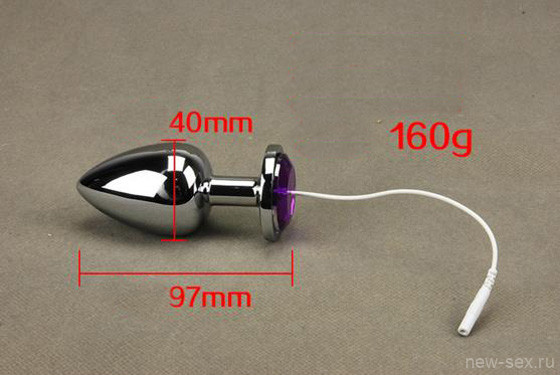 Анальная пробка-насадка для электростимуляции