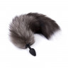 Пушистый хвостик с силиконовой пробочкой