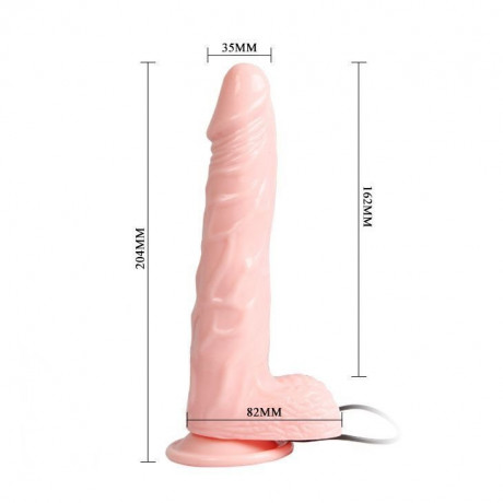 Вибратор-ротатор с функцией нагрева Fiery Dong