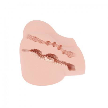 Реалистичные вагина+анус с вибрацией