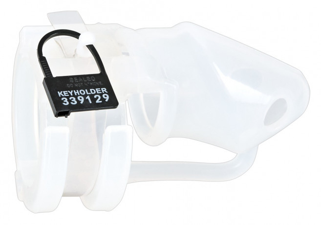 Эластичный силиконовый пояс верности для мужчин Cock Cage Set