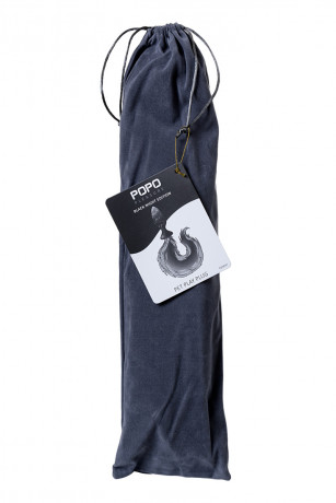 Анальная силиконовая пробка с пушистым розовым хвостом POPO Pleasure