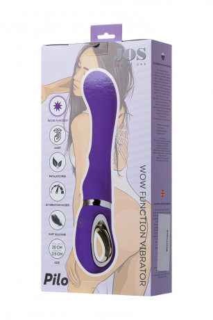 Многофункциональный вибратор из нежного силикона для стимуляции точки Джи с WOW-режимом