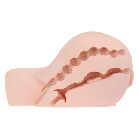 Игрушка-полуторс с возбужденным набухшим влагалищем