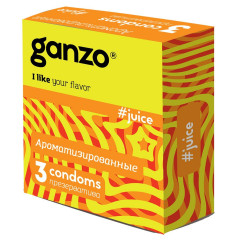 Цветные ароматные презервативы GANZO 3 шт