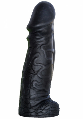 Черный реалистичный фаллоимитатор супергигант DESPOT