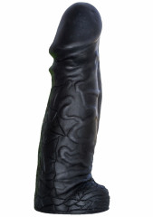 Черный реалистичный фаллоимитатор супергигант DESPOT