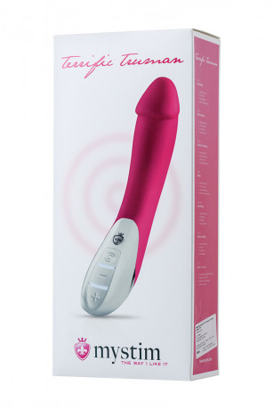 Многофункциональный водонепроницаемый вибратор с перезаряжаемым аккумулятором Mystim Terrific Truman