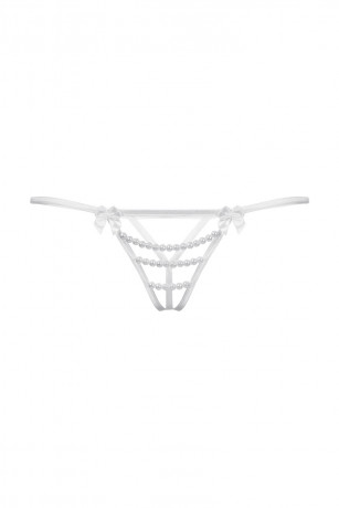 Открытые трусики с бантиками и украшениями