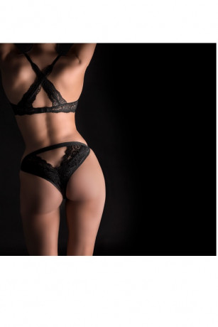 Трусики с вибромассажером для стимуляции клитора Vibrating Tanga Thong