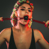 Стильный кляп-шар для БДСМ игр Party Hard Love Bite