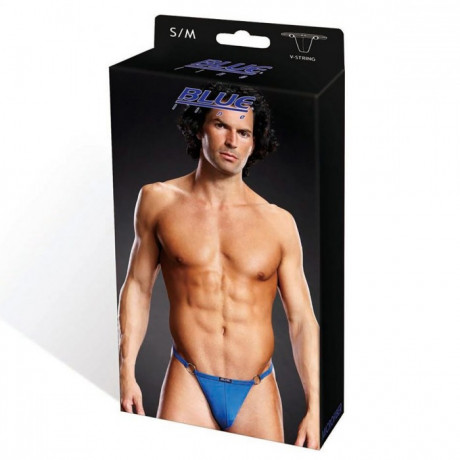 Ярко-синие мужские V-стринги L/XL