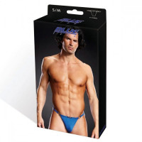 Ярко-синие мужские V-стринги L/XL