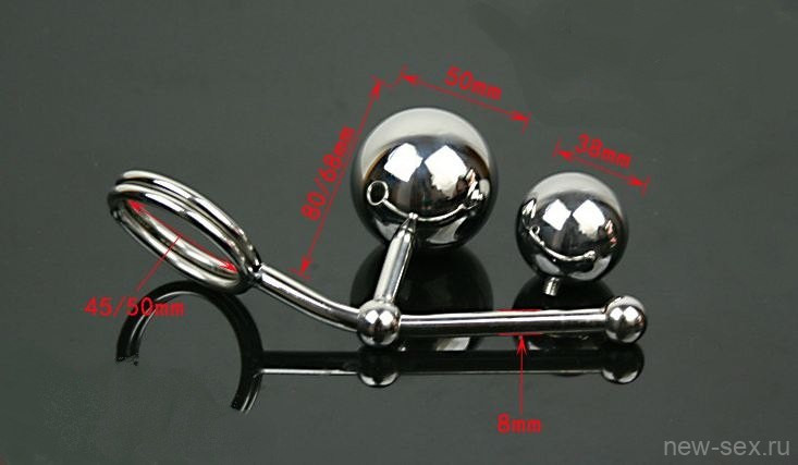 Кольцо на пенис с анальным шариком